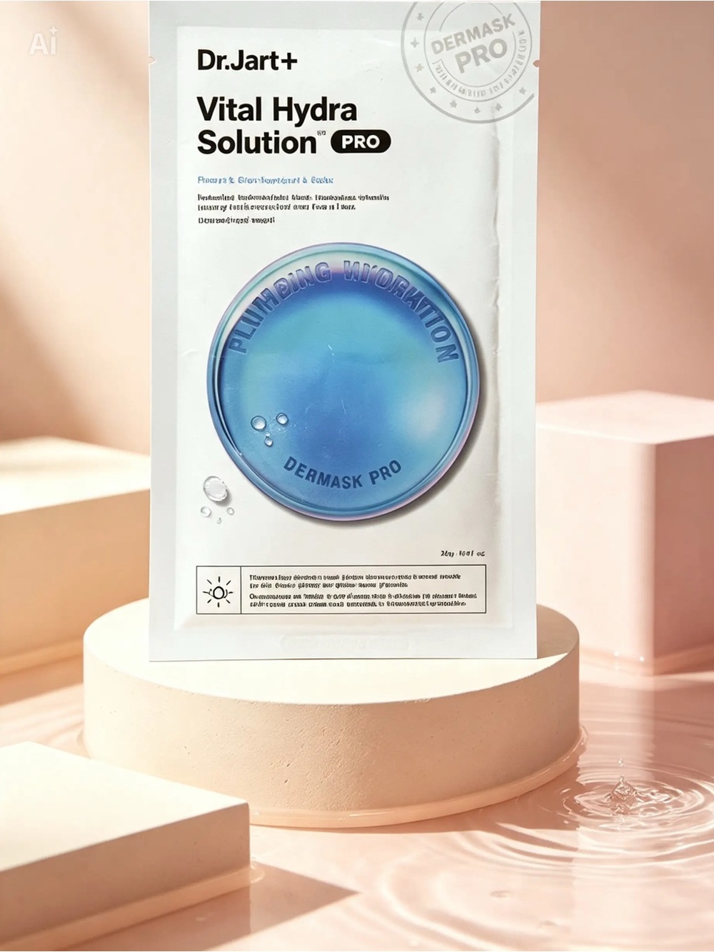 Dr.Jart+ Vital Hydra Solution PRO Sheet Mask — Plump & Glow — NEW/SEALED